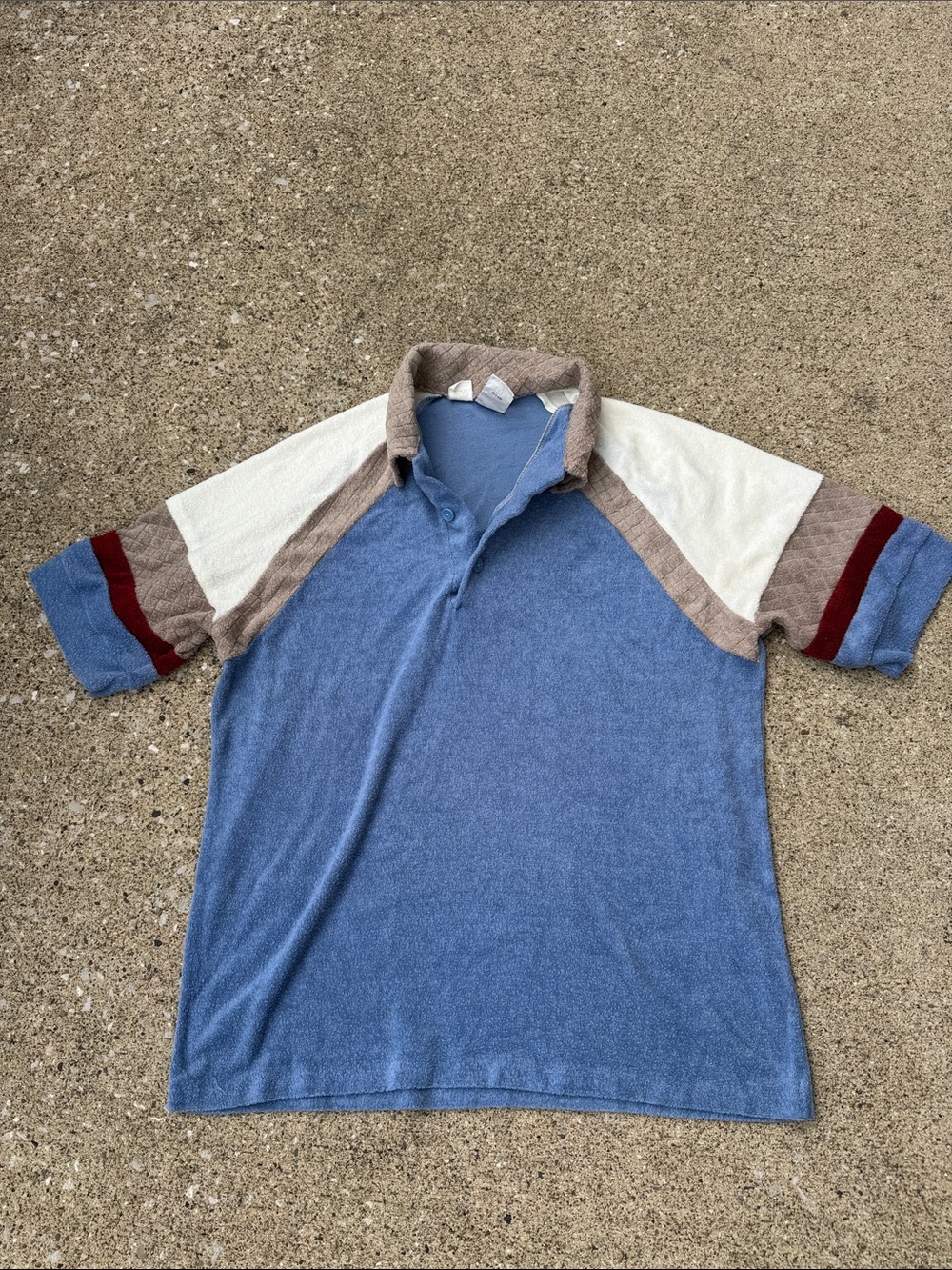 Vintage 70s Alfie Terrycloth Top Size L - Picture 1 of 7